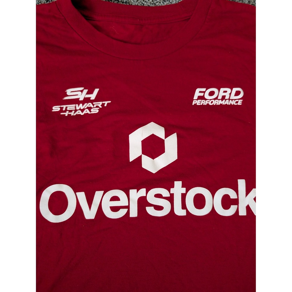 Stewart-Haas Racing Overstock Ford Performance Red Team Issued T-Shirt Mens M - Picture 4 of 5
